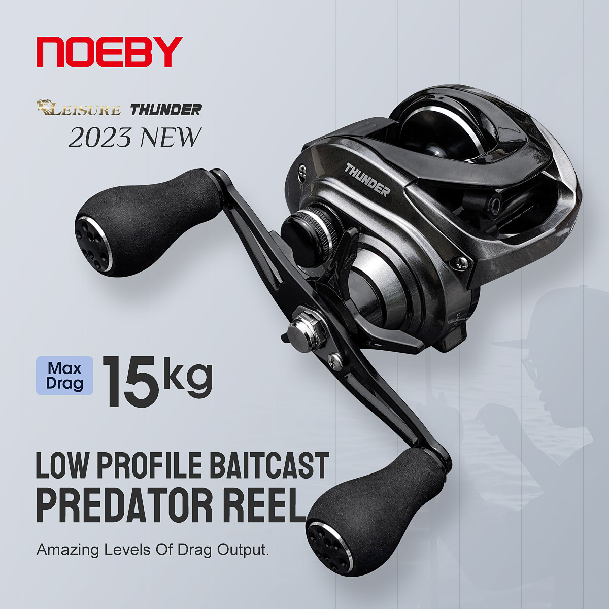 Noeby-Baitcasting Reel, 15kg M - Abu Garcia Reel Max avaliação e preço