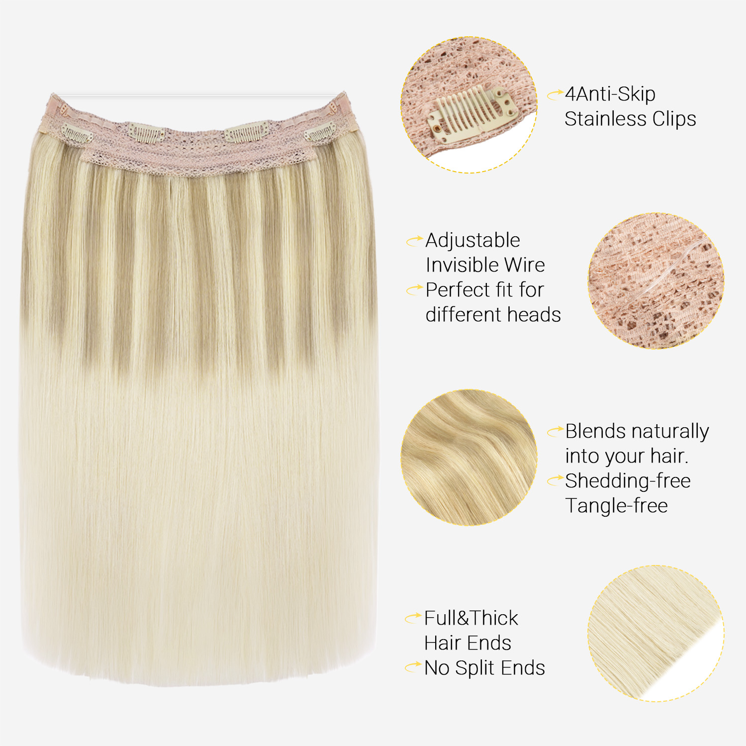 Extensões de Cabelo Halo Sunmo - Tippet Line avaliação e preço