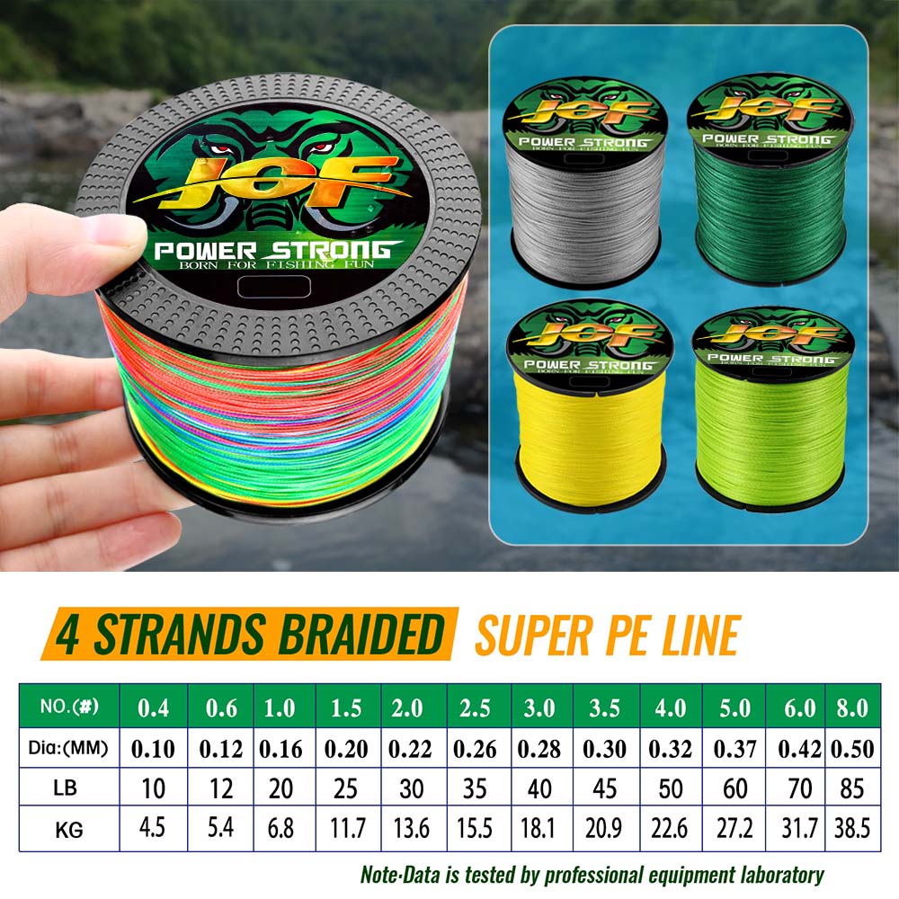 JOF-Linha De Pesca Trançada, L - Copolymer Line avaliação e preço