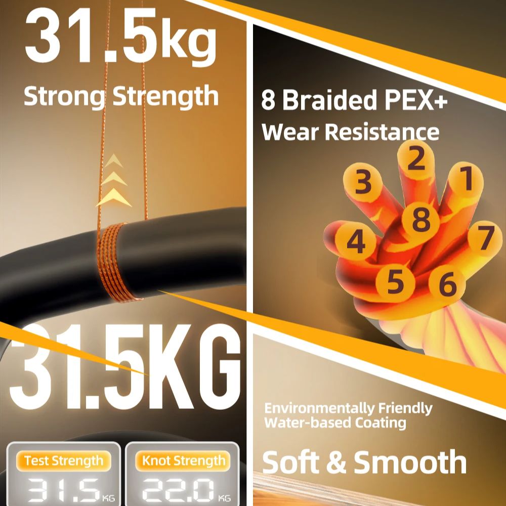 Linha HASIDA Butterfly 100m 8F - Copolymer Line avaliação e preço